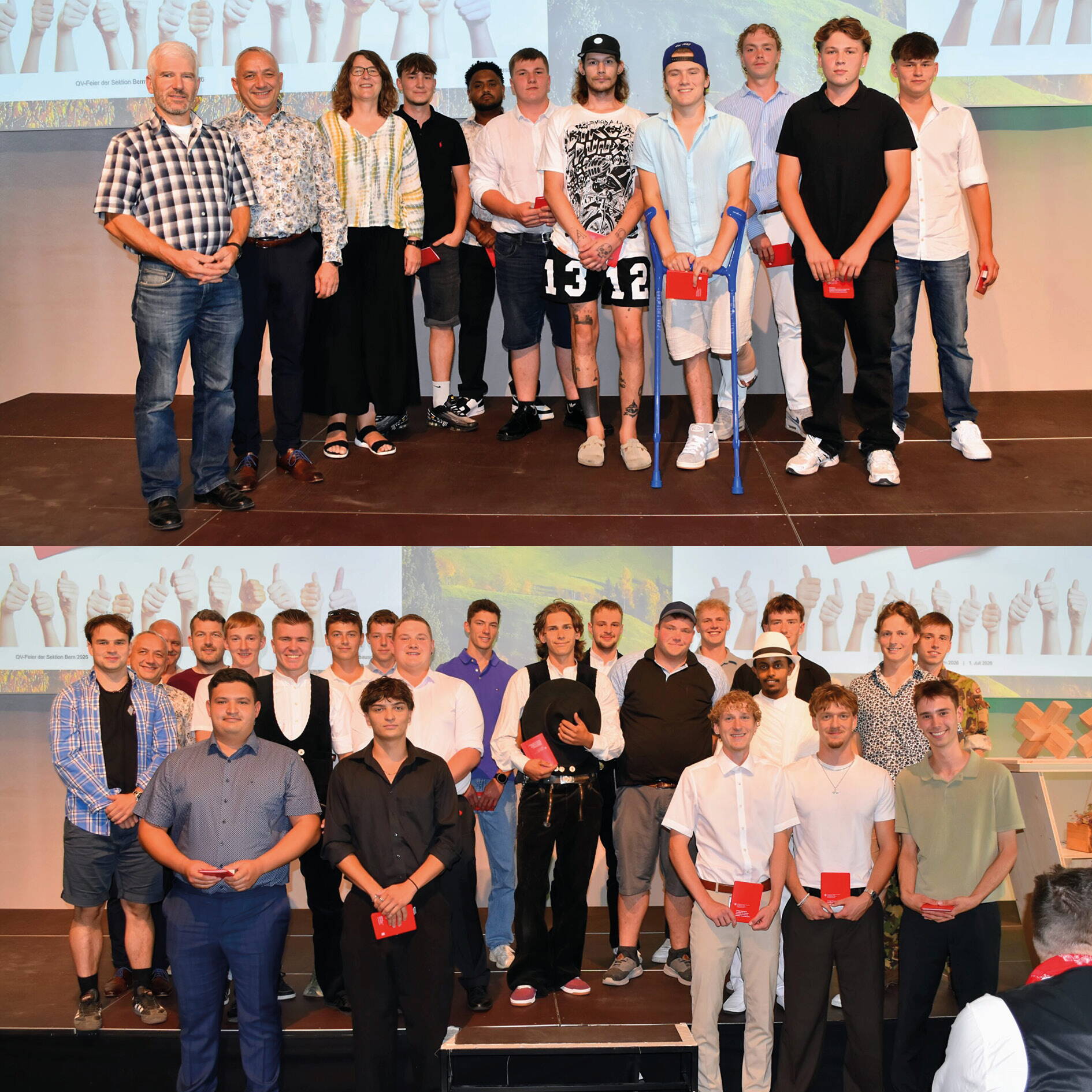 QV Feier Gruppenfotos der Abschlussklassen