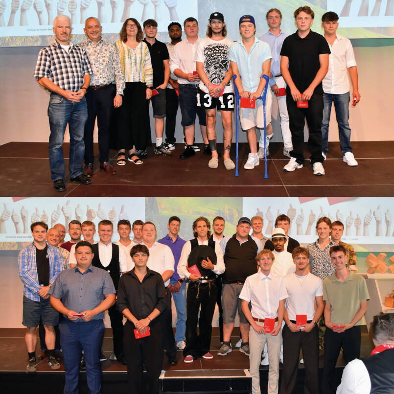 QV Feier Gruppenfotos der Abschlussklassen